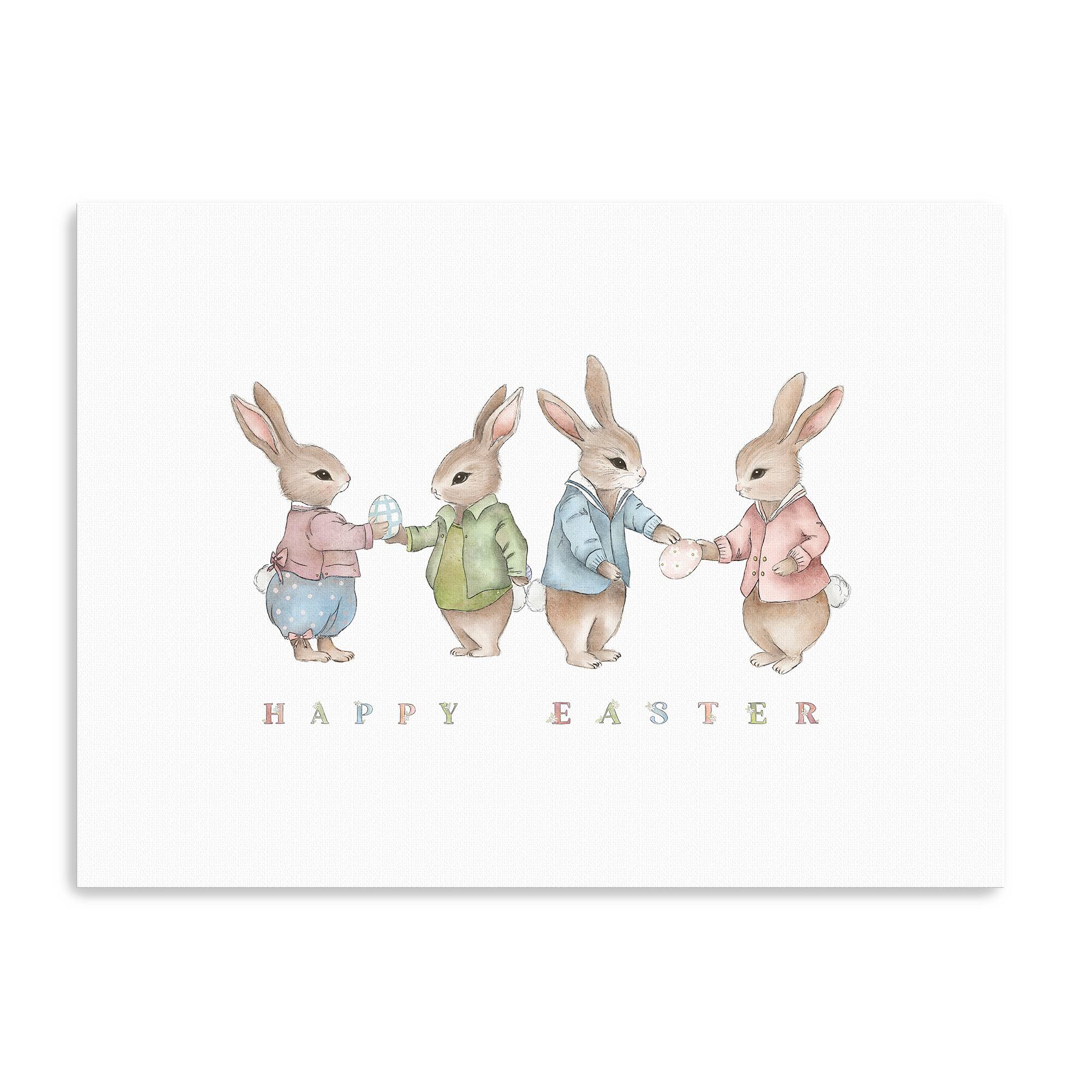 Lumaprints Easter Bunnies Canvas Giclée Art